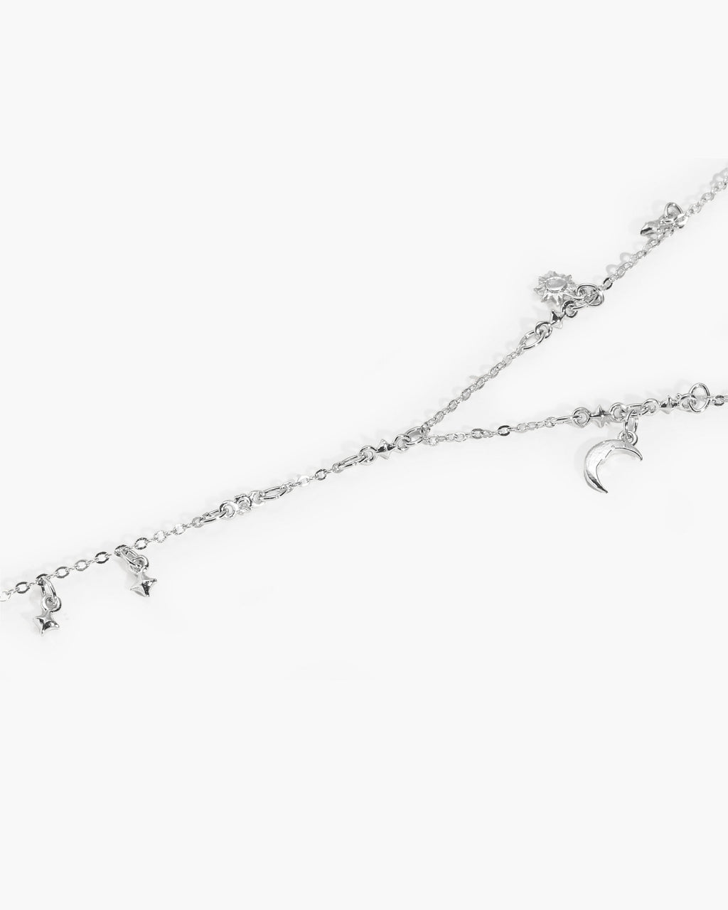 Lyra Hand Chain Bracelet in Silver