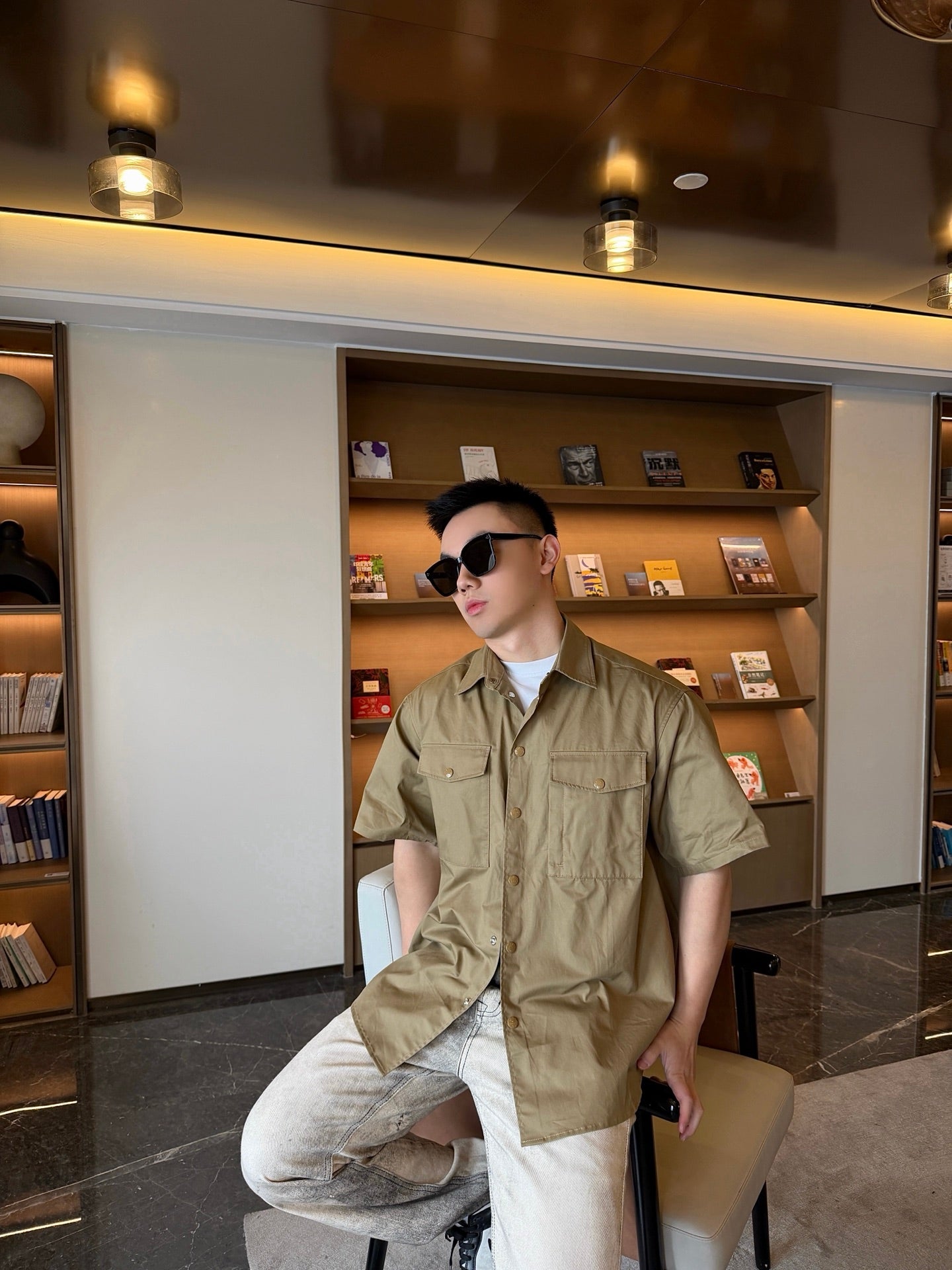 2026 New Mon Logo Pocket Short-Sleeve Shirt (AA550-A80)