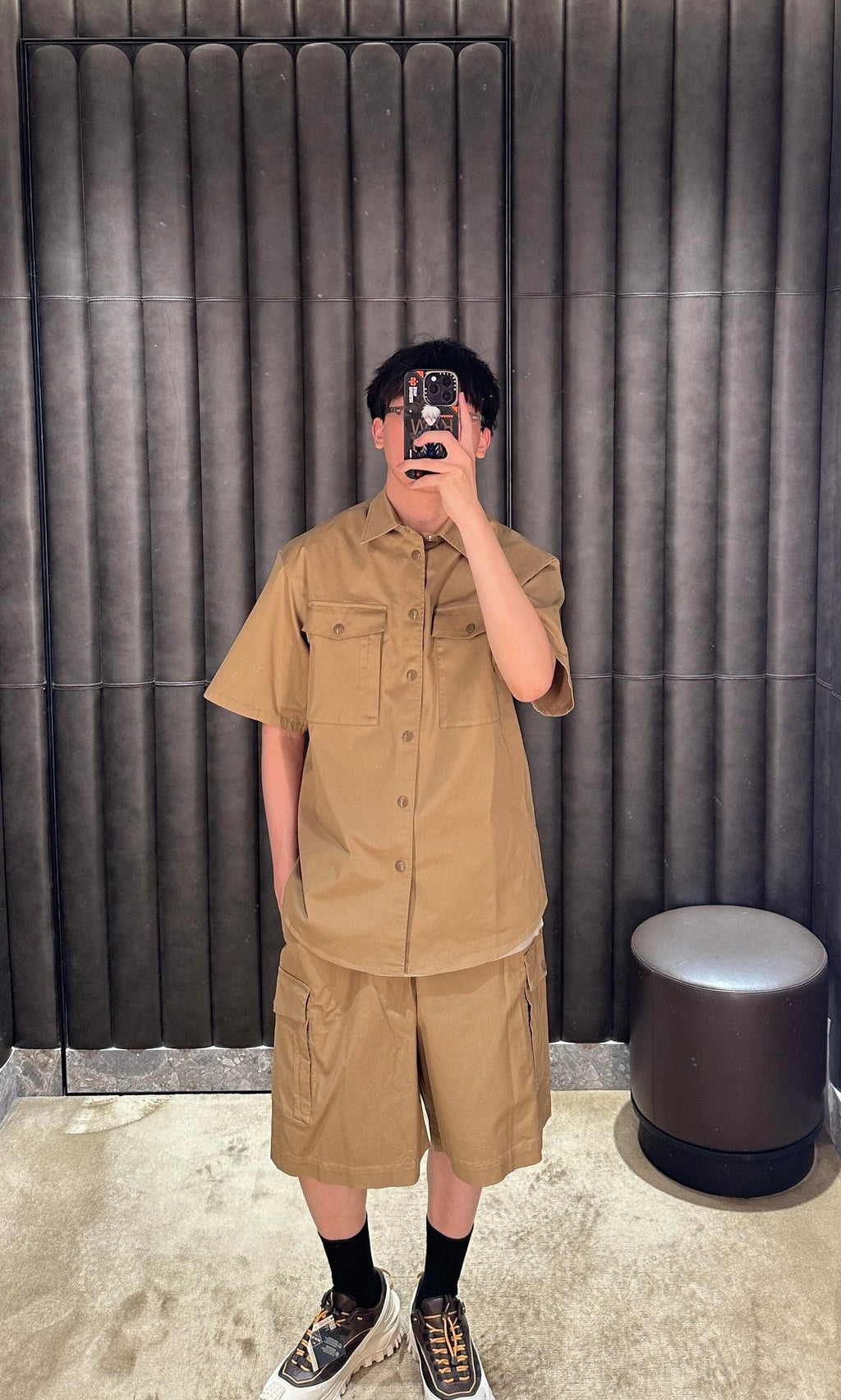 2026 New Mon Logo Pocket Short-Sleeve Shirt (AA550-A80)