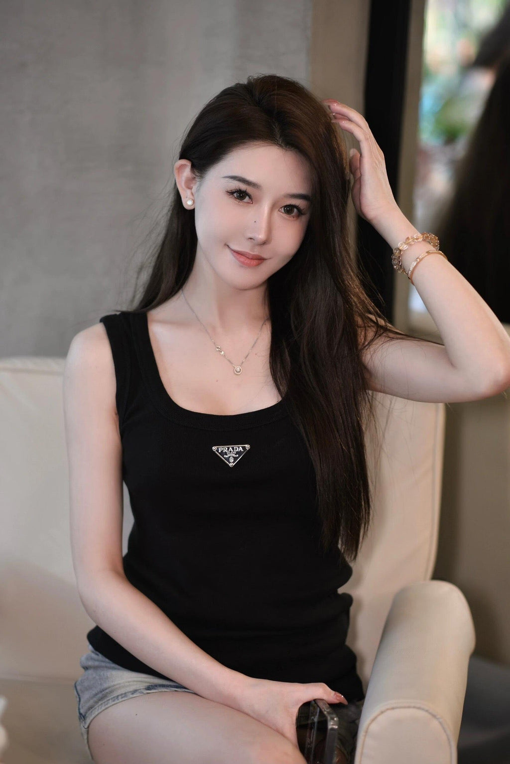 2026 Women’s Triangle Brand Tank Top with Triangle Logo on the Chest (FF717)