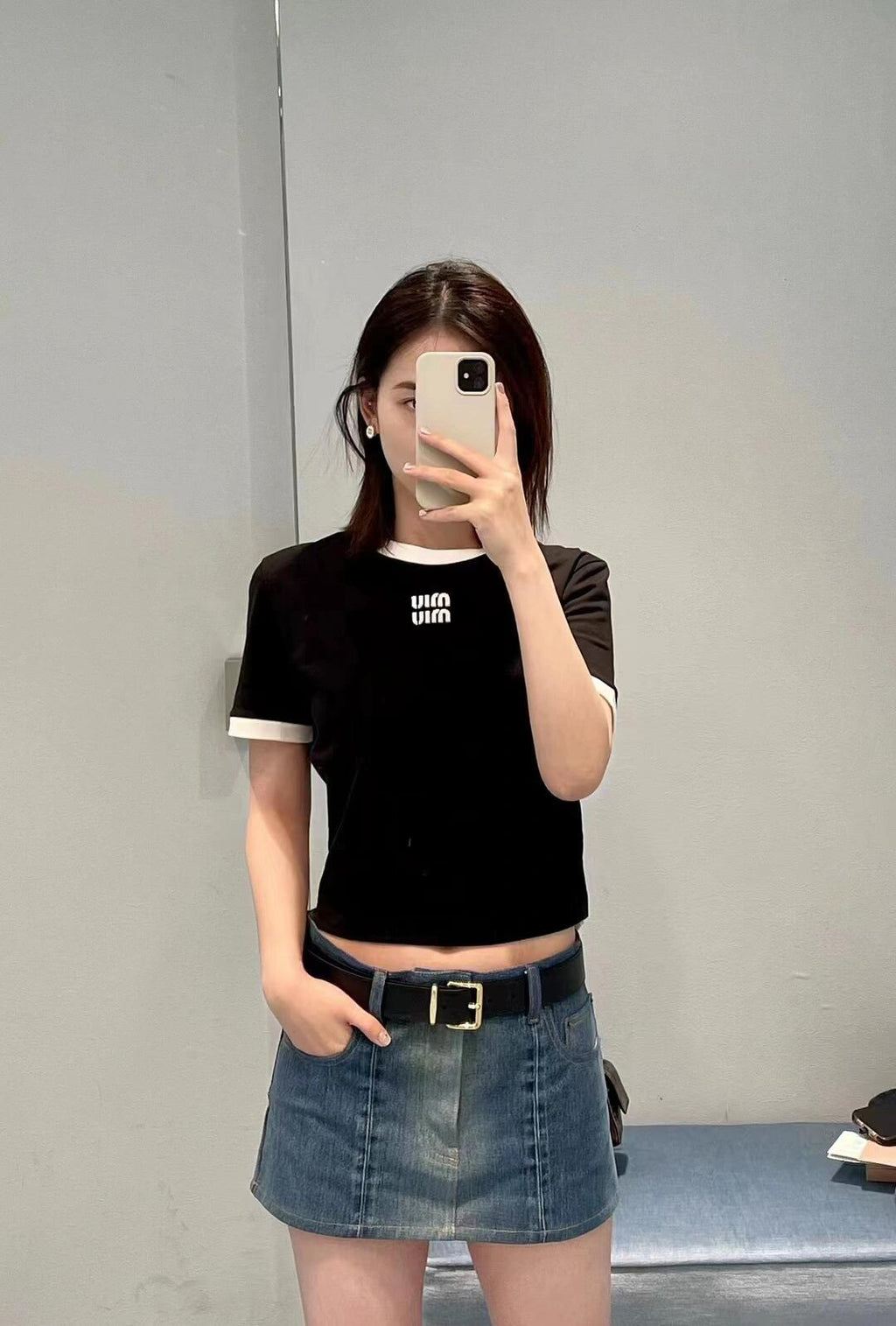 2026 Women’s Patchwork Embroidered Short-Sleeved T-Shirt (FF704)