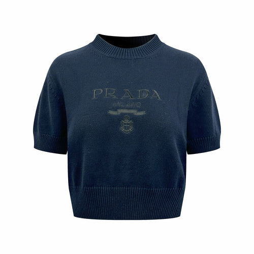 2026 Women’s Triangle Brand Embroidered Cropped Jumper (FF734)