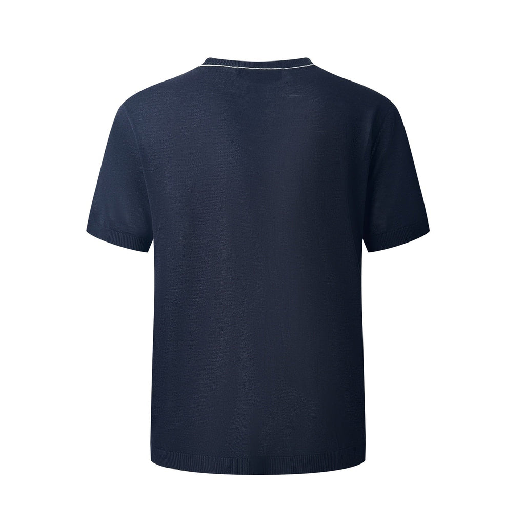 2026 New GU Embroidered Knit Short-Sleeve Top (AA580-A60)